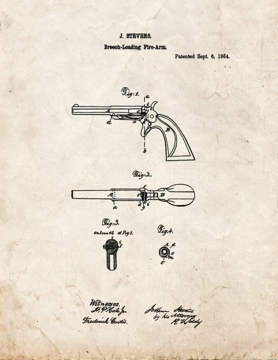 Breech-loading firearm Patent Print