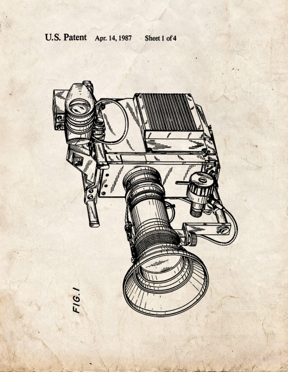 Video Camera Patent Print