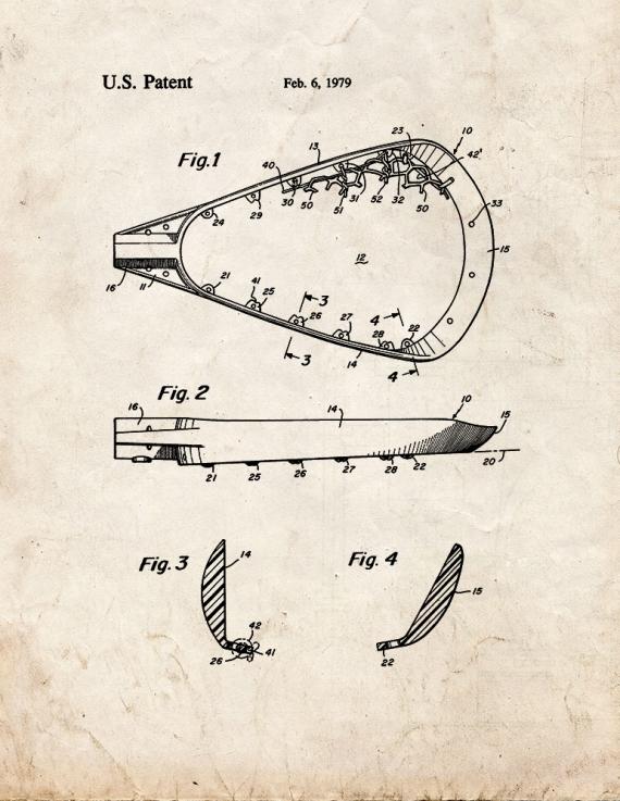 Lacrosse Stick Patent Print