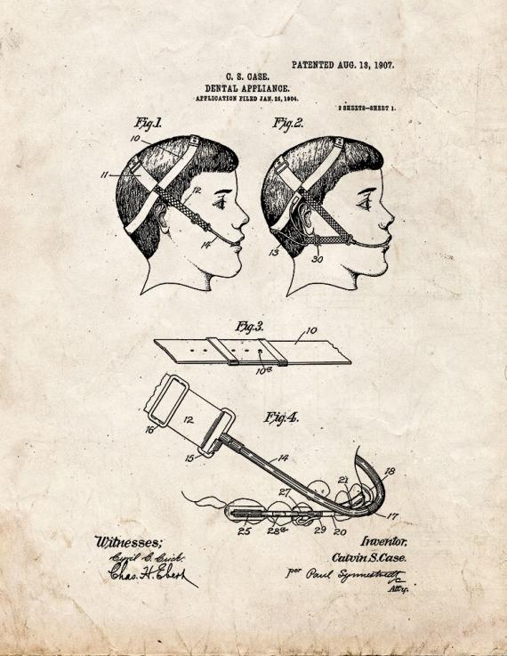 Dental Appliance Patent Print