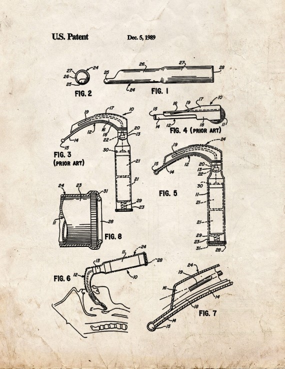 Laryngoscope Patent Print