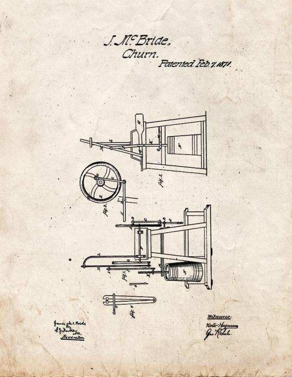 Churn Patent Print