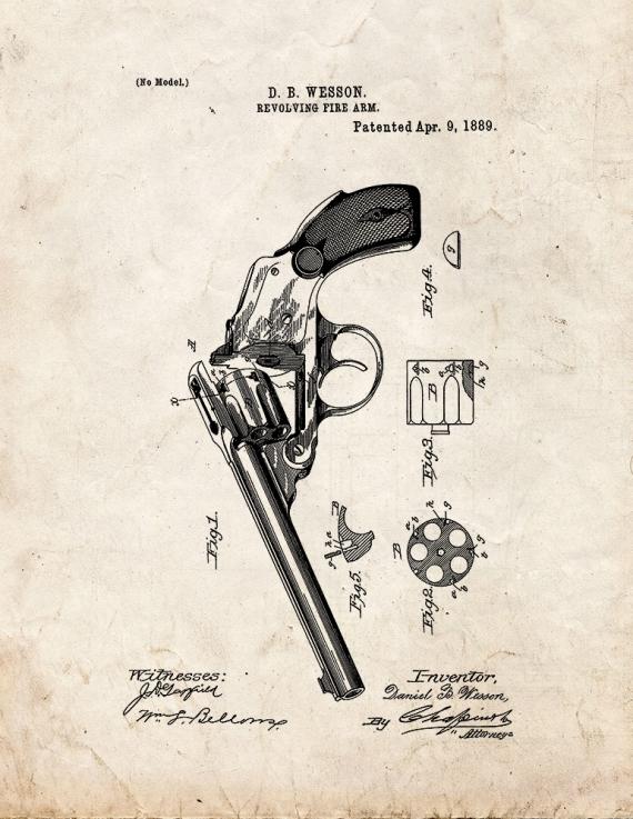 Revolver Patent Print