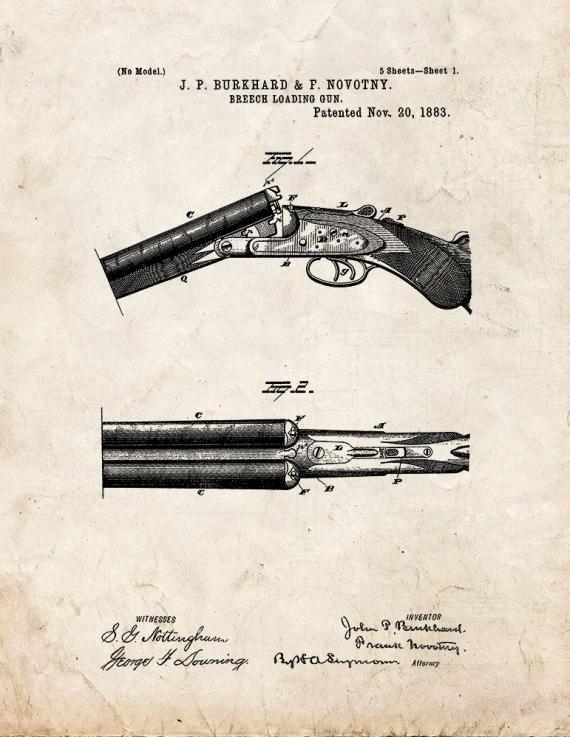 Shotgun Patent Print