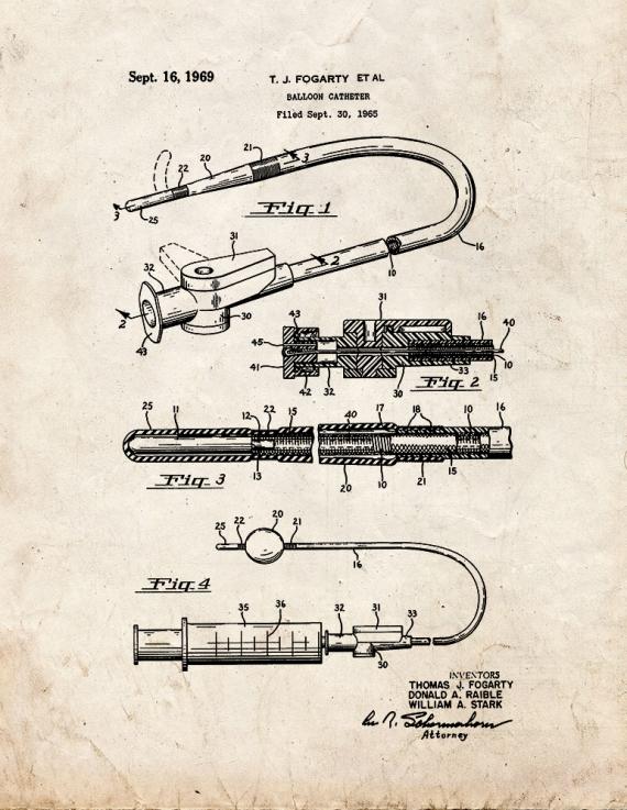 Balloon Catheter Patent Print