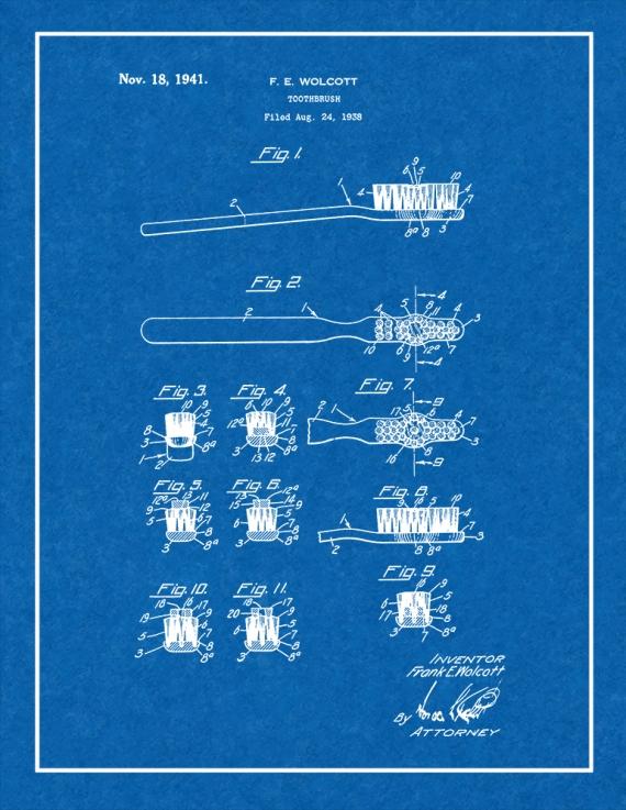 Toothbrush Patent Print