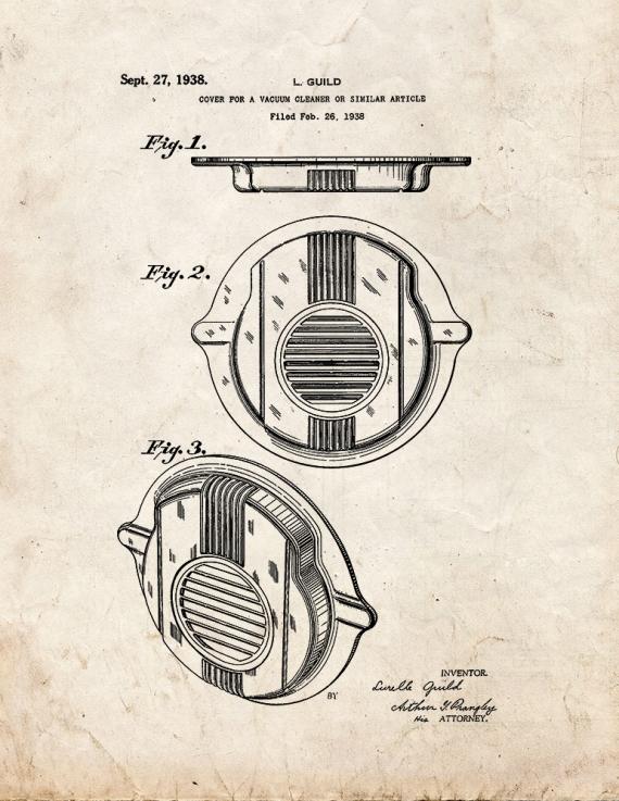 Cover For A Vacuum Cleaner Patent Print