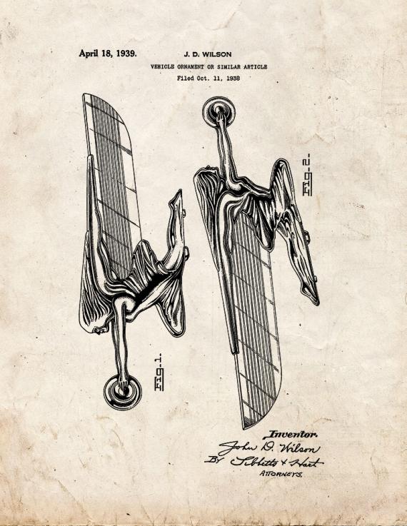 Packard Ornament Patent Print