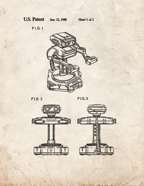 Nintendo Game Robot Patent Print