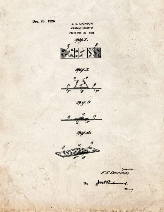 Surgical Dressing Patent Print