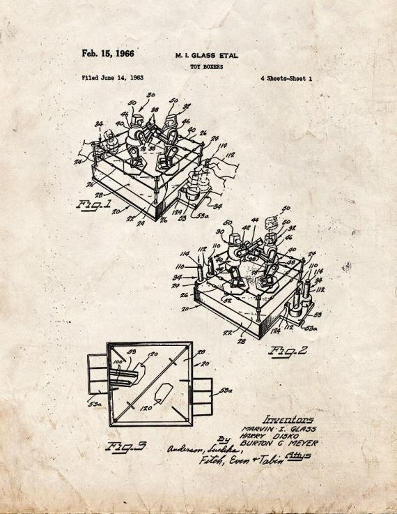 Toy Boxers Patent Print