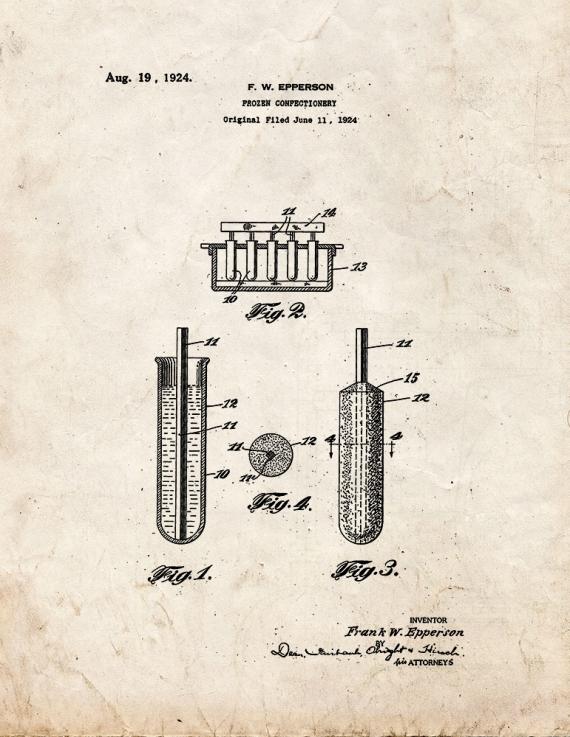 Frozen Confectionery Patent Print
