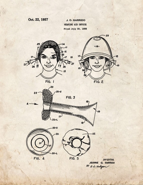 Hearing Aid Patent Print