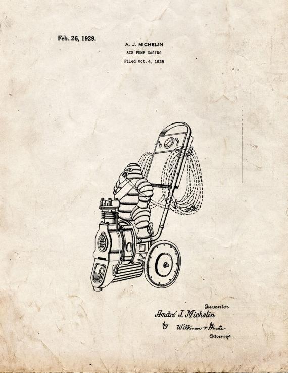 Air Pump Casing Patent Print