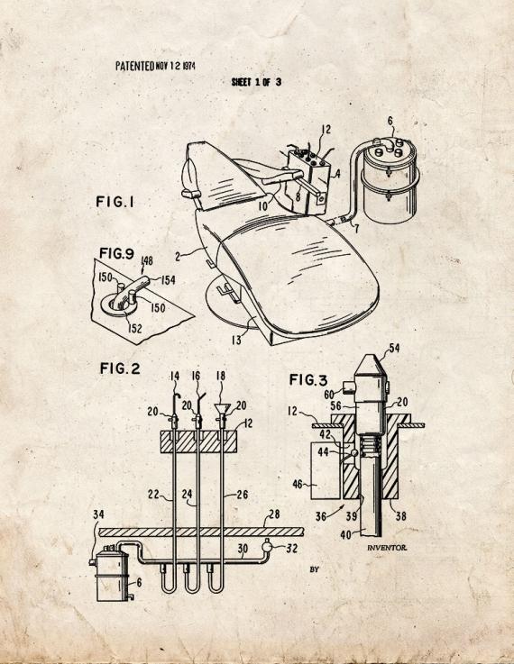 Dental Office System Patent Print