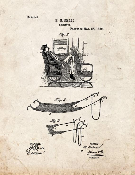 Hammock Patent Print