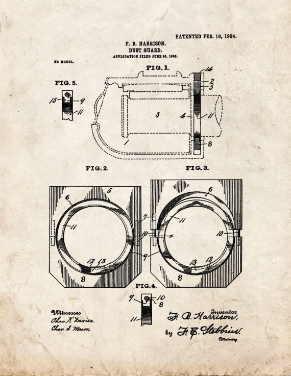 Dust Guard Patent Print
