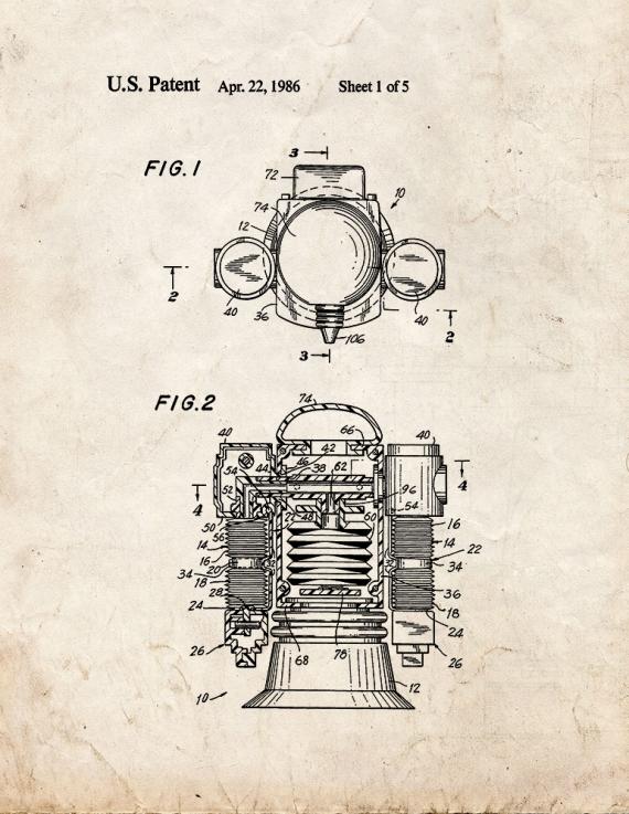 Pneumatically-operated Robotic Toy Patent Print