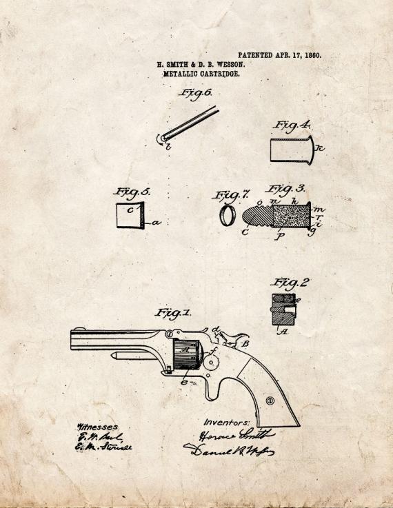 Metallic Cartridge Patent Print