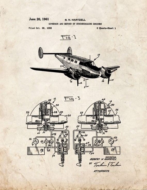 Governor and Method Of Synchronizing Engines Patent Print