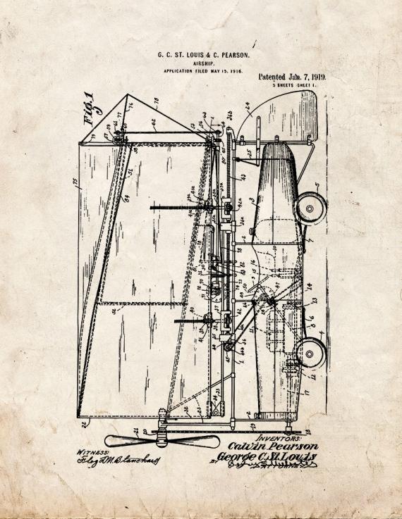 Airship Patent Print