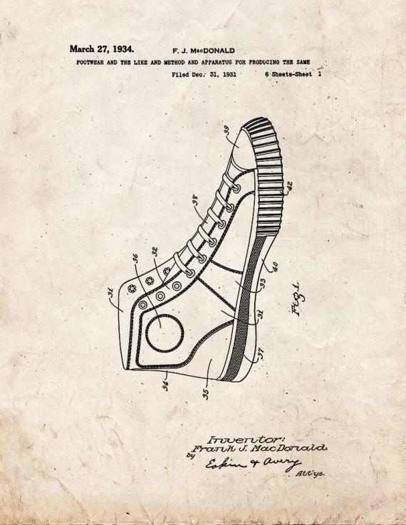 Shoe Patent Print