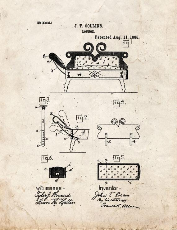 Lounge Patent Print