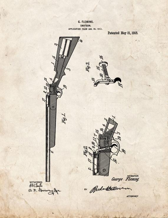 Shotgun Patent Print