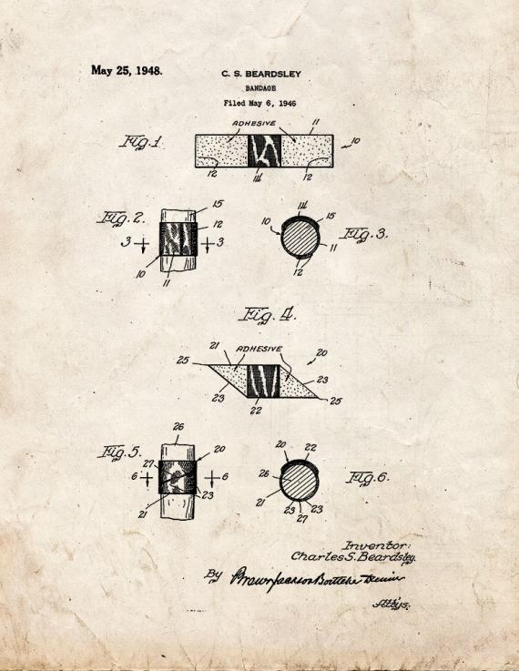 Bandage Patent Print