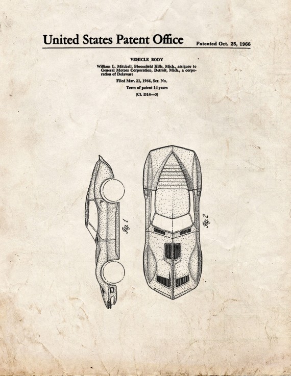 Vehicle Body Patent Print