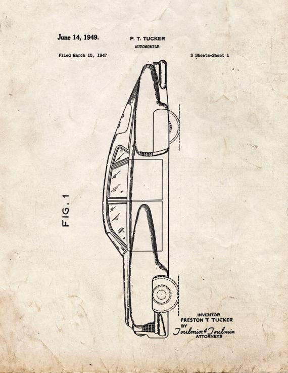 Automobile Patent Print