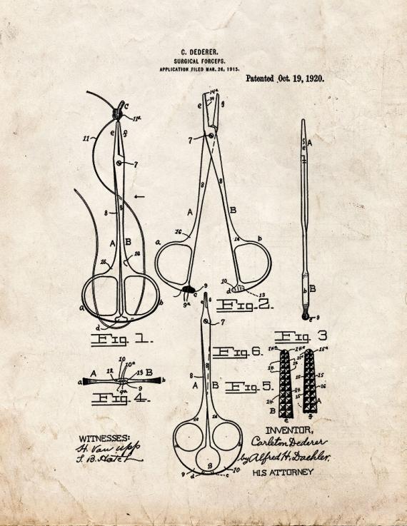 Surgical Forceps Patent Print