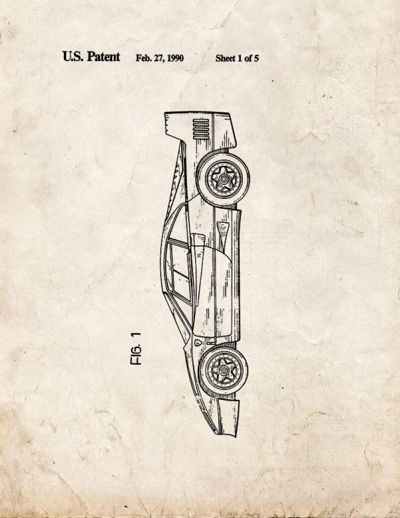 Ferrari Patent Print