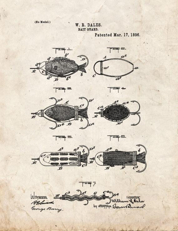 Bait Guard Patent Print