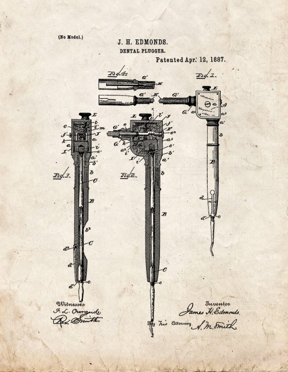 Dental Plugger Patent Print