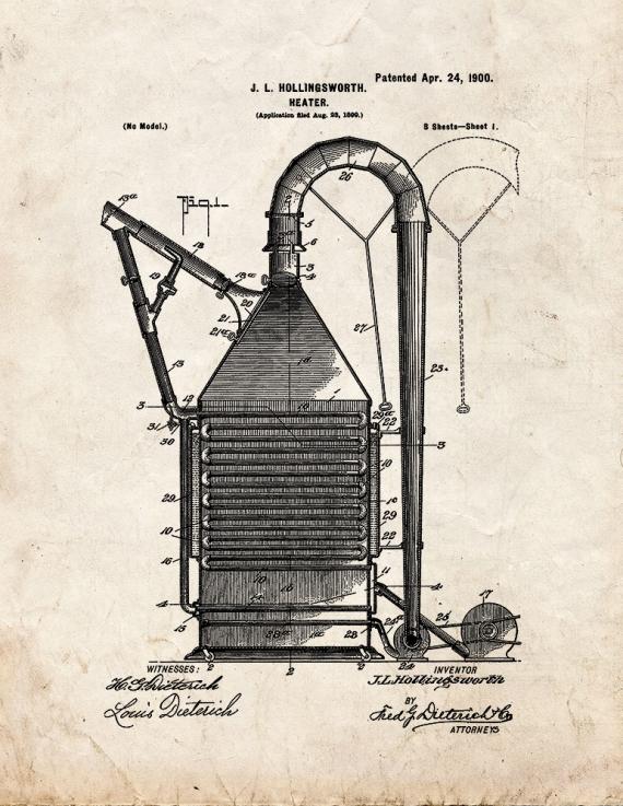 Heater Patent Print