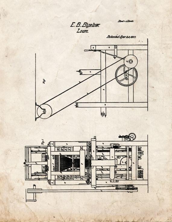 Loom Patent Print