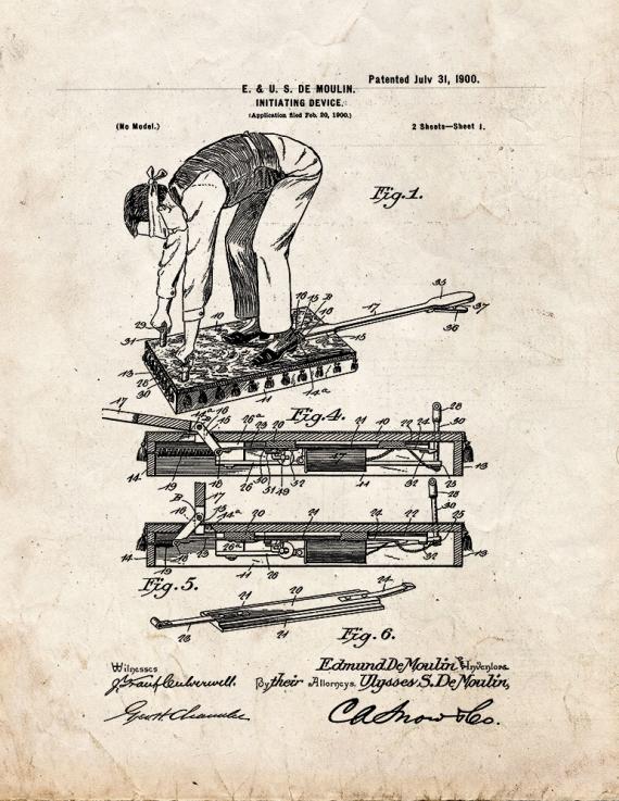 Spanking Initiating Device Patent Print