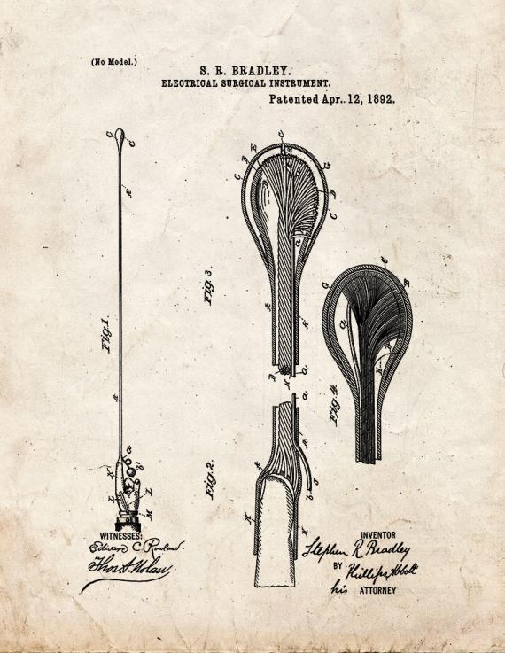 Electrical Surgical Instrument Patent Print