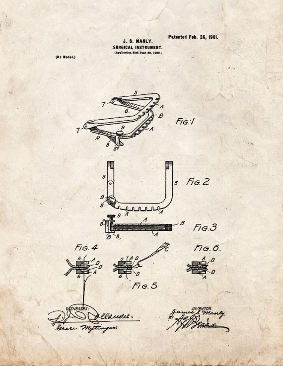 Surgical Instrument Patent Print