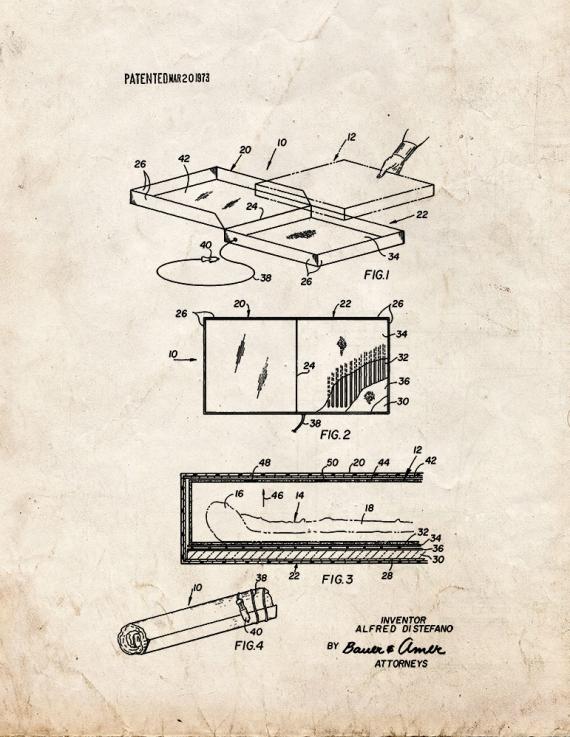 Pizza Pie Warming Carrier Patent Print