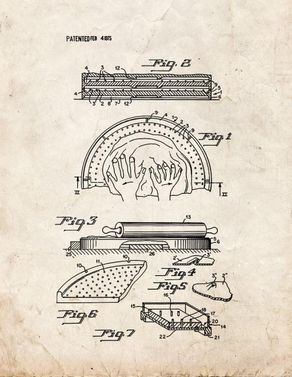 Pizza Pie Making Apparatus Patent Print