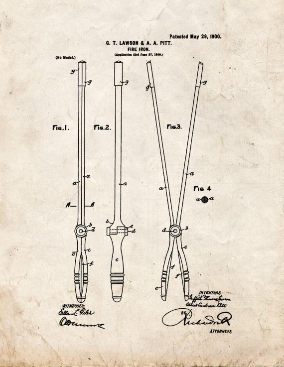 Fire-iron Patent Print