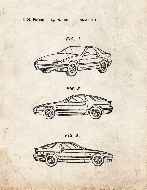 Passenger Car Patent Print