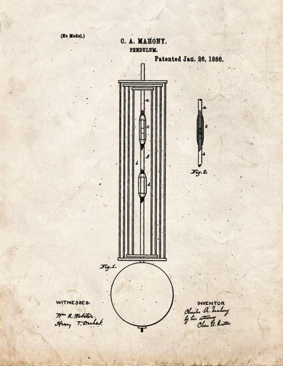 Pendulum Patent Print