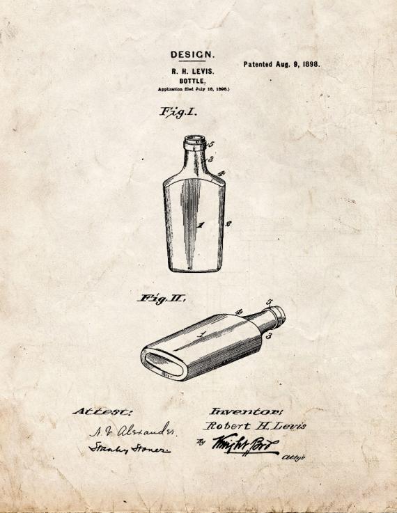 Bottle Patent Print