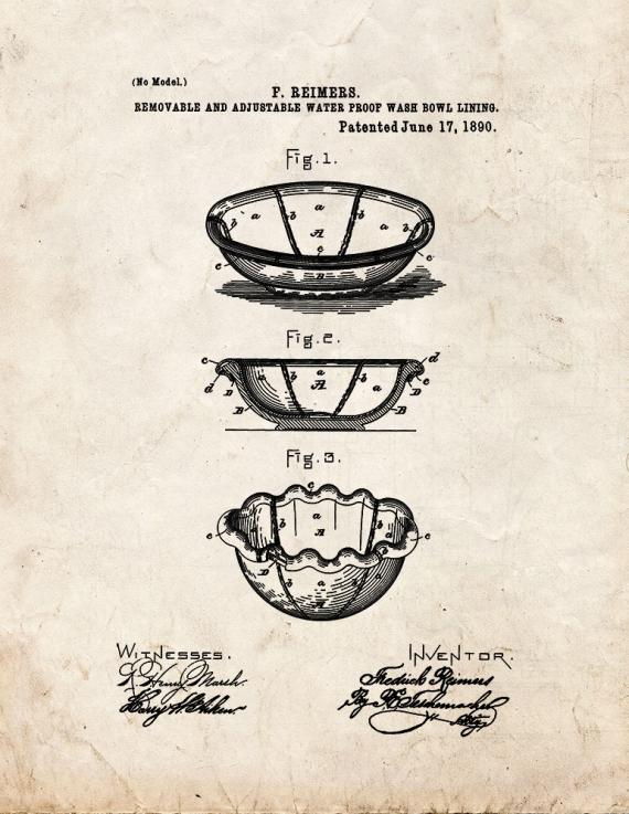 Sink Patent Print