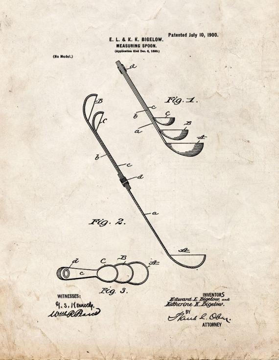 Measuring-spoon Patent Print