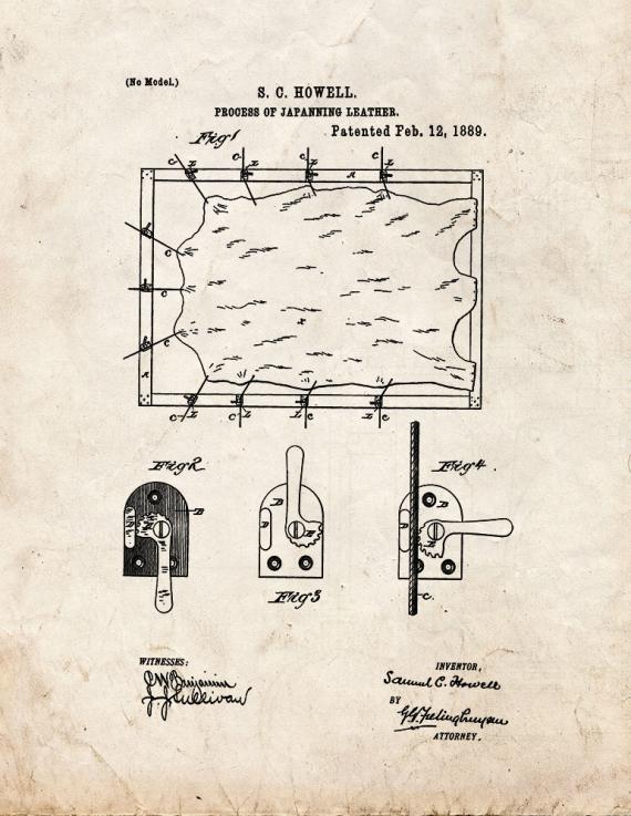 Process Of Japanning Leather Patent Print