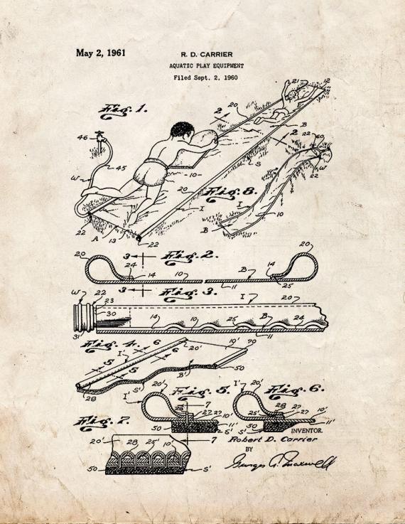 Slip N Slide Patent Print